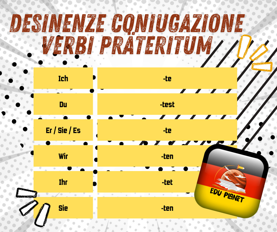 DESINENZE PRATERITUM